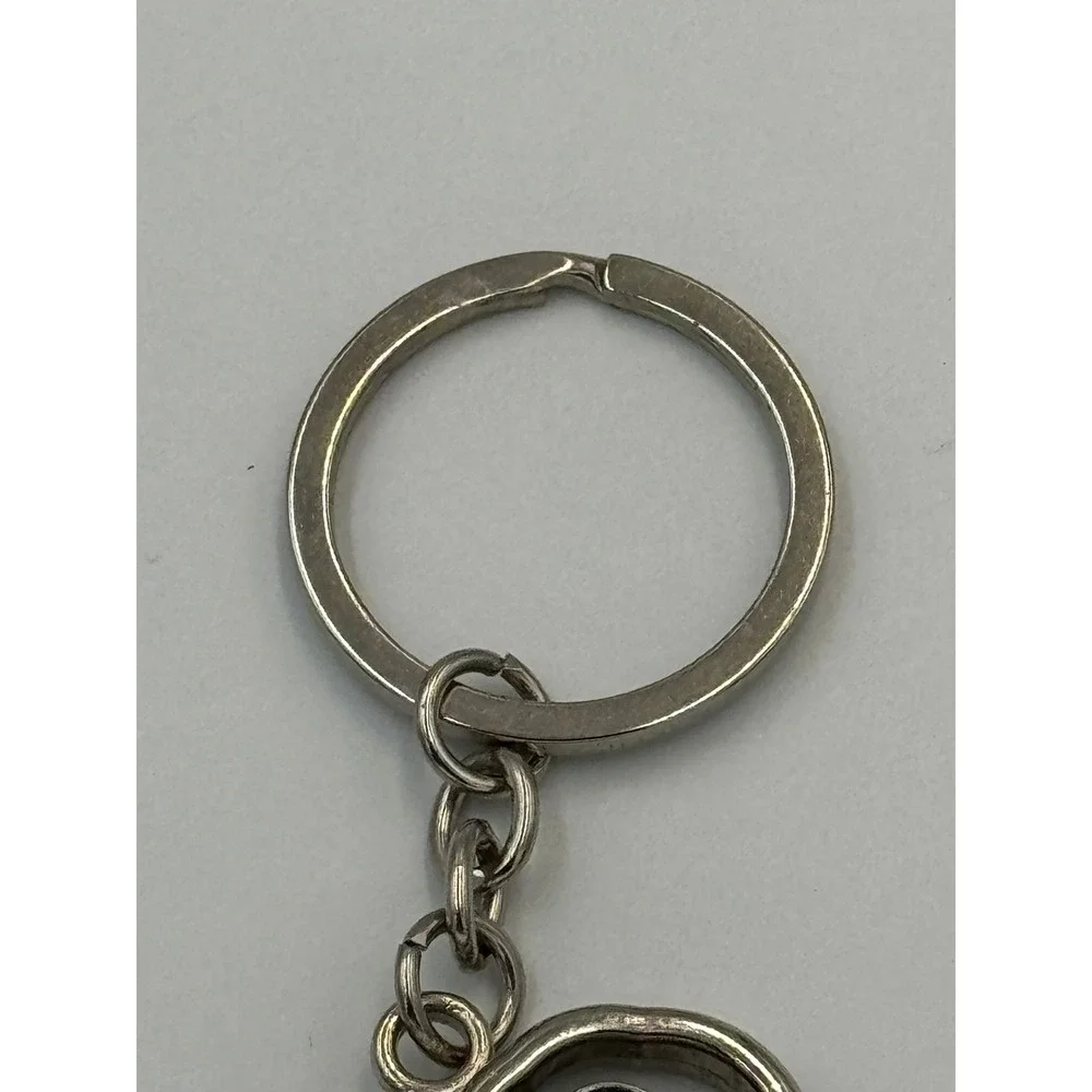 New Orleans Souvenir Keychain Green Alligator Spinner Metal Rubber‎ Travel Gift